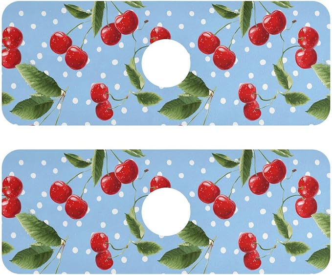 Kitchen Sink Splash Guard 2 PCS 14.7 Inch Sink Faucet Mat Splash Guard