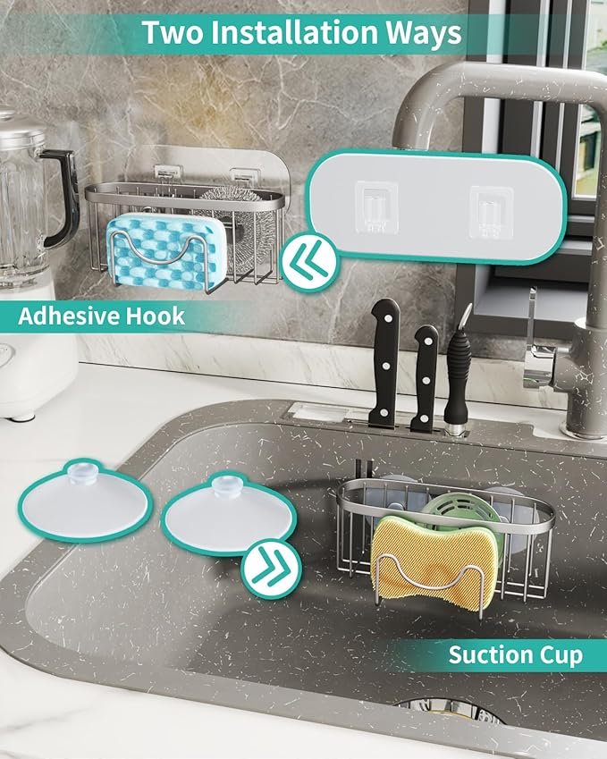 HapiRm Kitchen Sponge Holder for Sink