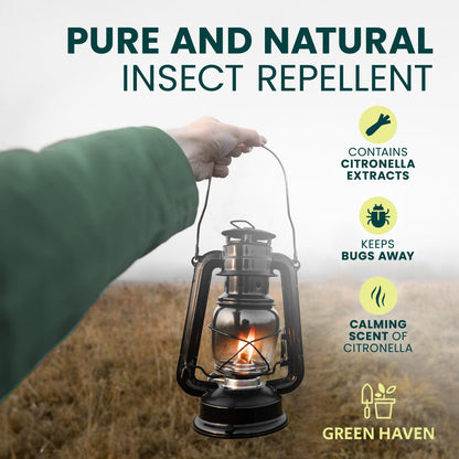 CUQOO 1L Scented Citronella Oil for Garden Burners - 2 Pack Insect-Repelling Torch & Lantern Oil Outdoor Use, Garden Citronella for Tiki Torches, Burners & Lamps, Patios, BBQs, Camping