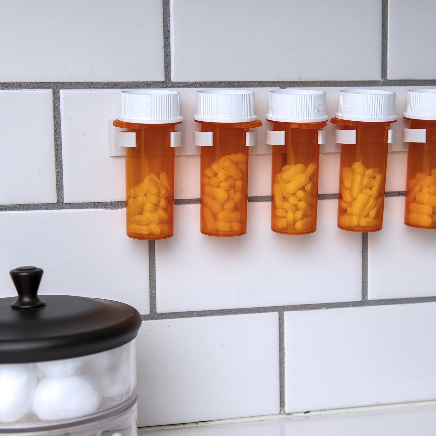Crazy Chef Spice Clips 30 ct Spice Clips Gripper Organizer Holds 30 Spice Jars - Pantry and Inside Cabinet Organization 3M Adhesive Spice Rack