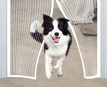 DIKER Fly Screens Doors Nets Patio Curtain Insect Mesh for Keeping Out Flies & Bug, Flyscreen French Doors, Mosquito Double Door Magnetic ScreenFly Doors(80x200cm, White)