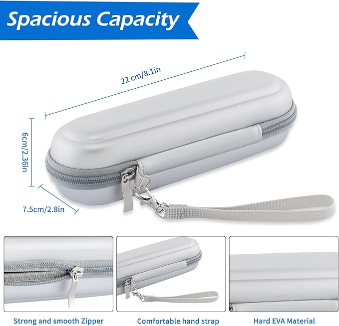 Toothbrush Travel Case for Oral B/Oral-B Pro 1000 1500 5000 7000 & Philips