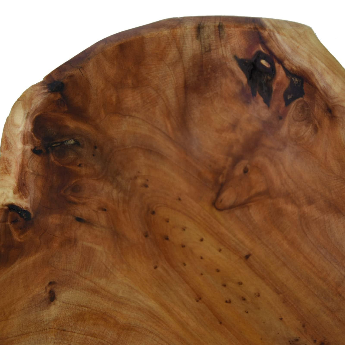 KIDYBELL Wooden bowl Creative Wood Bowl Root Carved Bowl Decorative Handmade Natural Wood Candy Serving Fruit Bowl(9"-10")