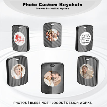 for mom, Customized Keychain with Picture, Personalized Photo Keychain with Build-in Find My Tracker, Contact Information, iOS 14.0 and Up - Perfect for Mother's Day&Birthday，Wedding，Everyday Gifting