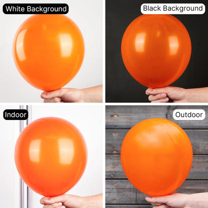 PartyWoo Orange Balloons 100 pcs 12 Inch Pumpkin for Thanksgiving Fall Balloons Halloween Little Cutie Baby Shower Birthday Graduation Party Decorations Orange-Y9