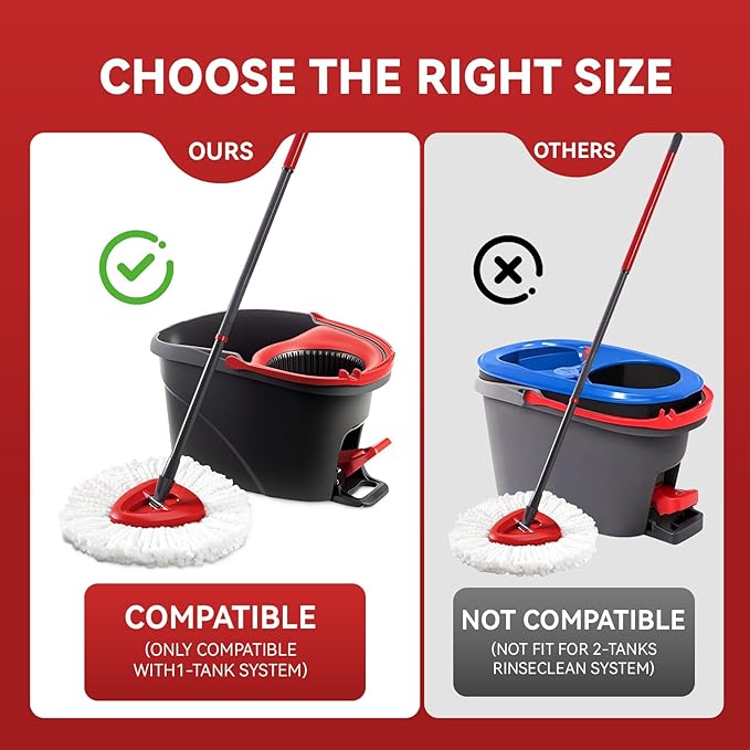 8 Pack Mop Replacement Heads
