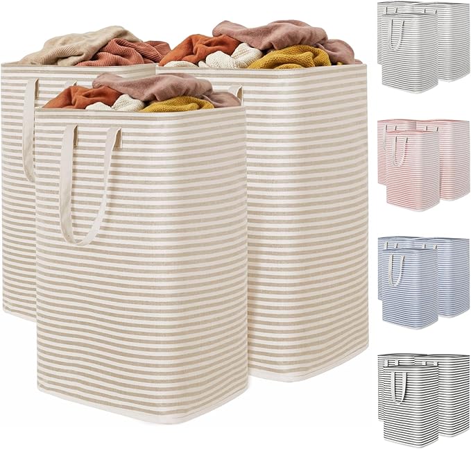 Lifewit 3 Pack Laundry Hamper Large Collapsible Laundry Baskets, Freestanding