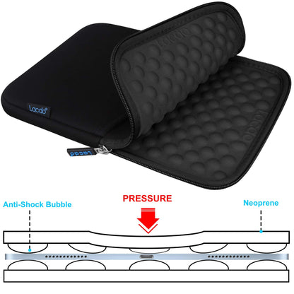 Lacdo Tablet Sleeve Case for 13 inch New iPad Air M3 M2 2025-2024, 13 inch New iPad Pro M4 2024, 12.9 inch iPad Pro 6 5 4 3 2022-2018 with Magic Keyboard and Smart Keyboard Folio Protective Bag, Black