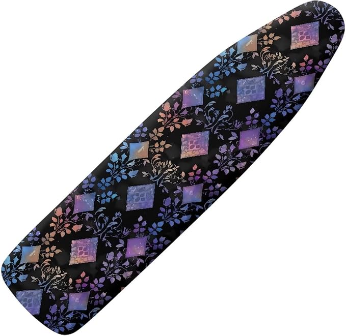 Ikat Rhombus Ironing Board Cover 54x15 inches, Gradient Leaf Geometric Graphic