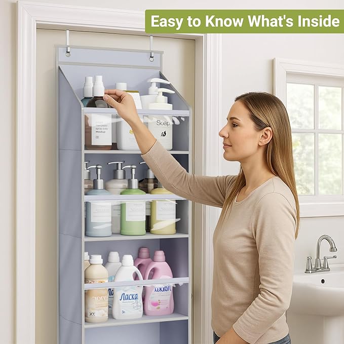 AOODA 2 Pack Over the Door Organizer, Large Capacity Closet Door Hanging