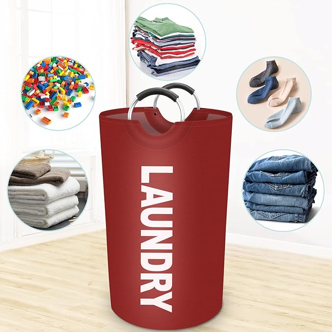 StorageRight 90L Large Laundry Basket, Laundry Hamper, Dirty Clothes Hamper