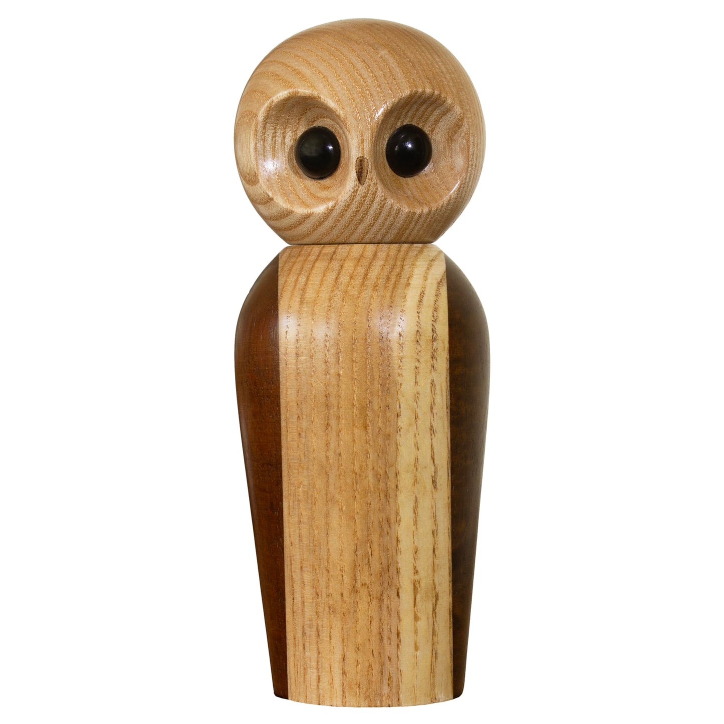 Rock & Branch Owl Refillable Pepper Grinder, Manual Pepper Mill with Ceramic Grinder and Adjustable Coarseness