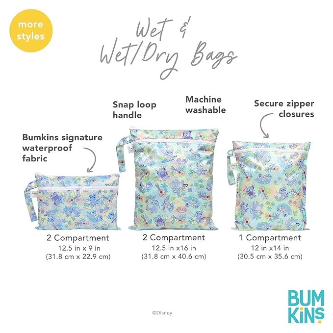 Bumkins Disney Waterproof Wet Dry Clutch Bag