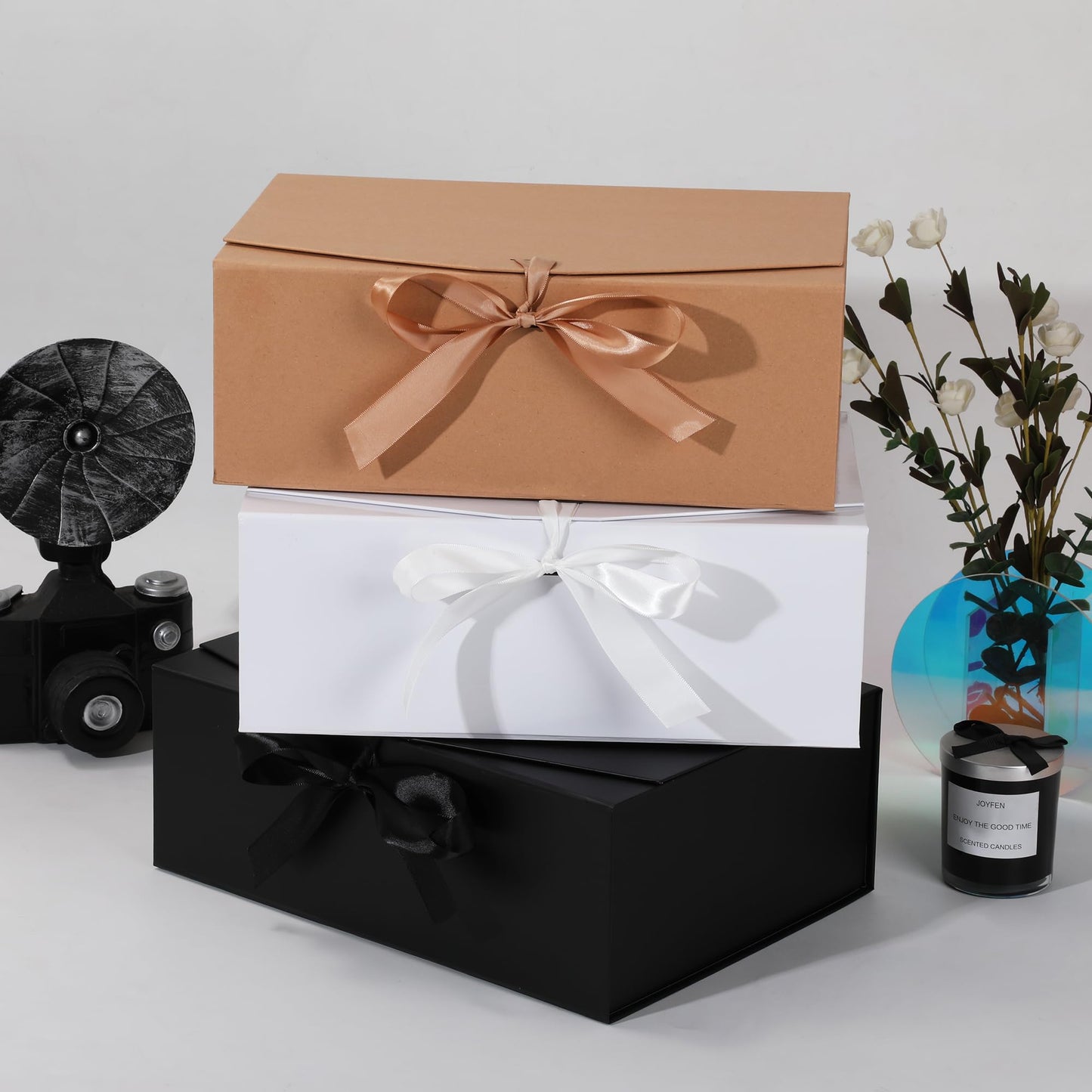 STOBOCTER Gift Box,13.5x10x5 Gift Boxes with Lids for Presents,Magnetic Gift Box for Wrapping,Birthday, Wedding, Bridesmaid Proposal, Christmas,Includes Ribbon,Card