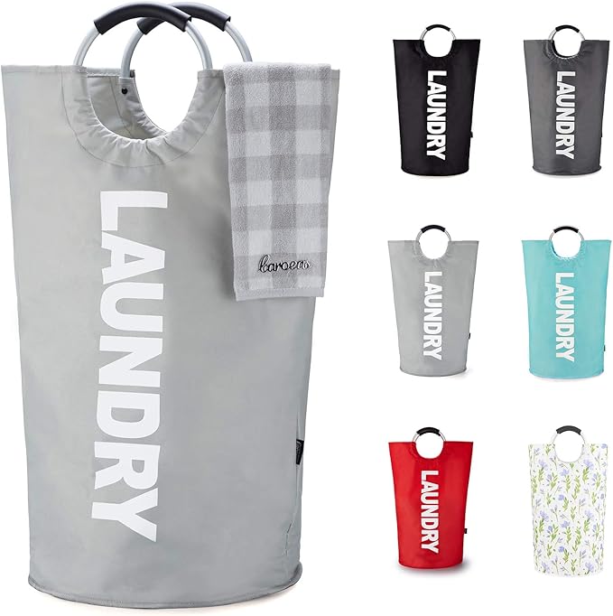 Caroeas 90L Laundry Basket, Waterproof Laundry Hamper, Laundry Bag