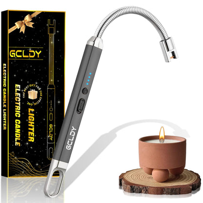 Electric Candle Lighter, Best Stocking Stuffers 2025 for Women Men Adults, Birthday Gift for Women Wife Mom Sister Nana Men, Long Rechargeable Lighter for Candle Grill Home Kitchen BBQ Camping