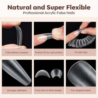 modelones 9 in One Gel Nail Glue Brush On Nail Glue 15 ml for Tips, Rhinestones, Base Coat, Blooming Art Gel Kit for Press on Nails Acrylic Tips U V Lamp Needed 2Pcs