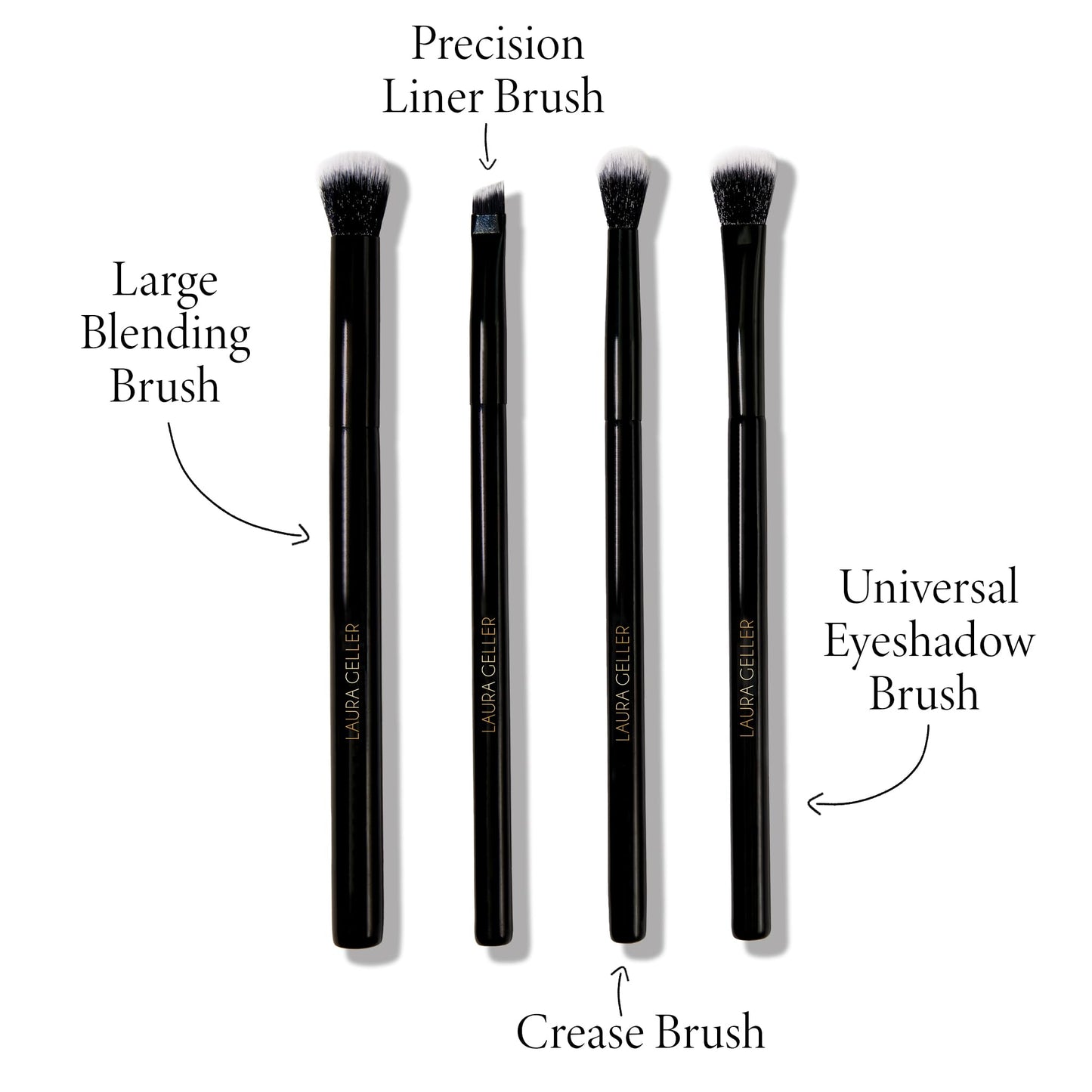 LAURA GELLER NEW YORK Retractable Black Kabuki Brush for Liquid, Cream and Powder Face Makeup With Aluminum Handle