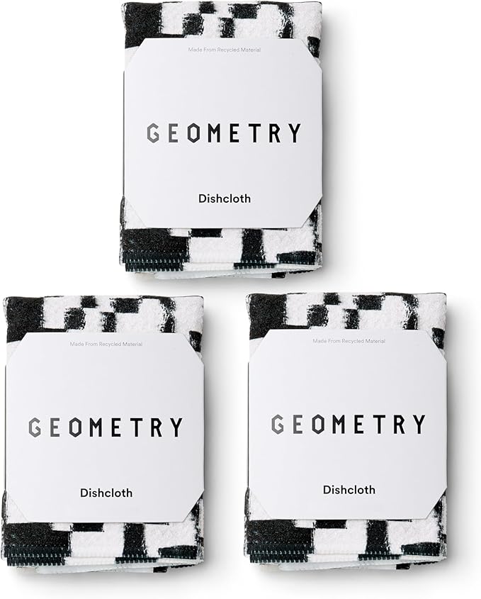 GEOMETRY Dishcloth – Evergreen Collection – Quick-Dry, Ultra-Absorbent
