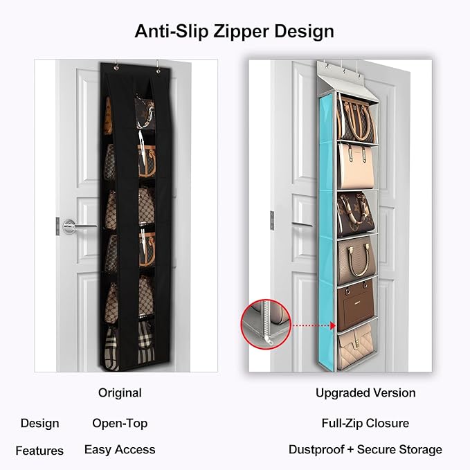 Lirex Over The Door Purse Organizer & Purse Shelf
