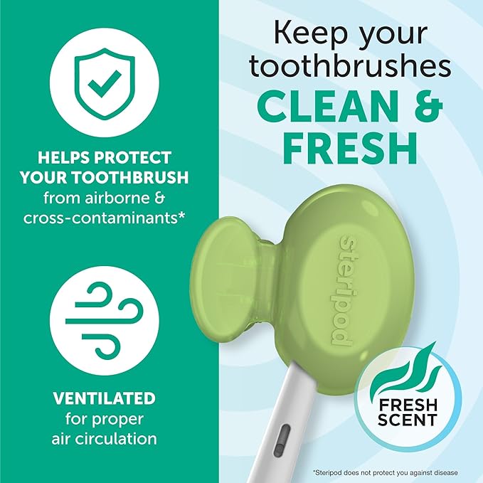 Steripod Clip-on Toothbrush Protector