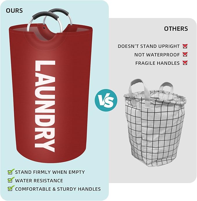 StorageRight 90L Large Laundry Basket, Laundry Hamper, Dirty Clothes Hamper
