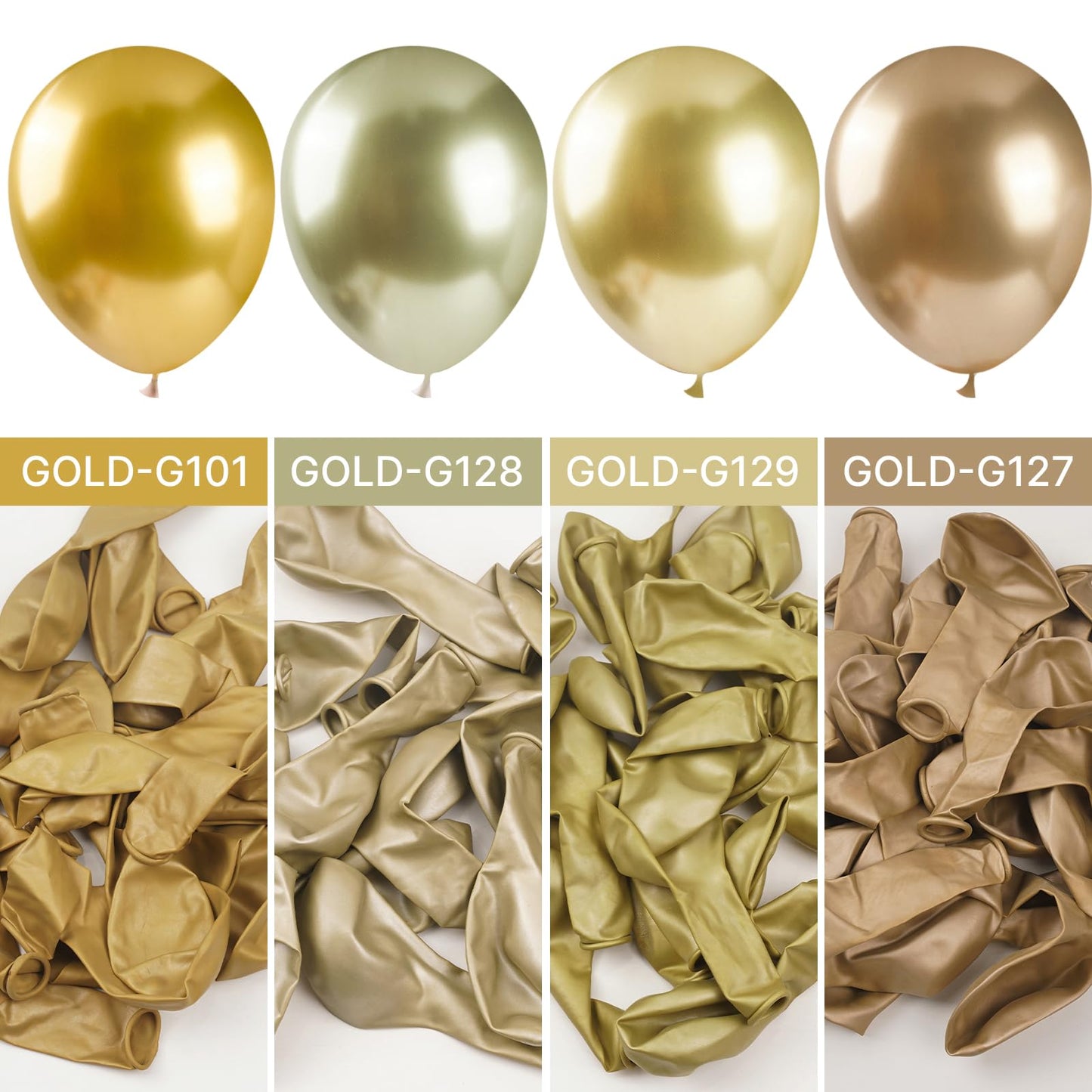 PartyWoo Gold Balloons 50pcs 12 Inch Gold Latex Helium Balloons for Birthday Wedding Anniversary Baby Shower Graduation Bachelorette Retirement Engagement Tea Casino Disco Party Decorations Gold-G101