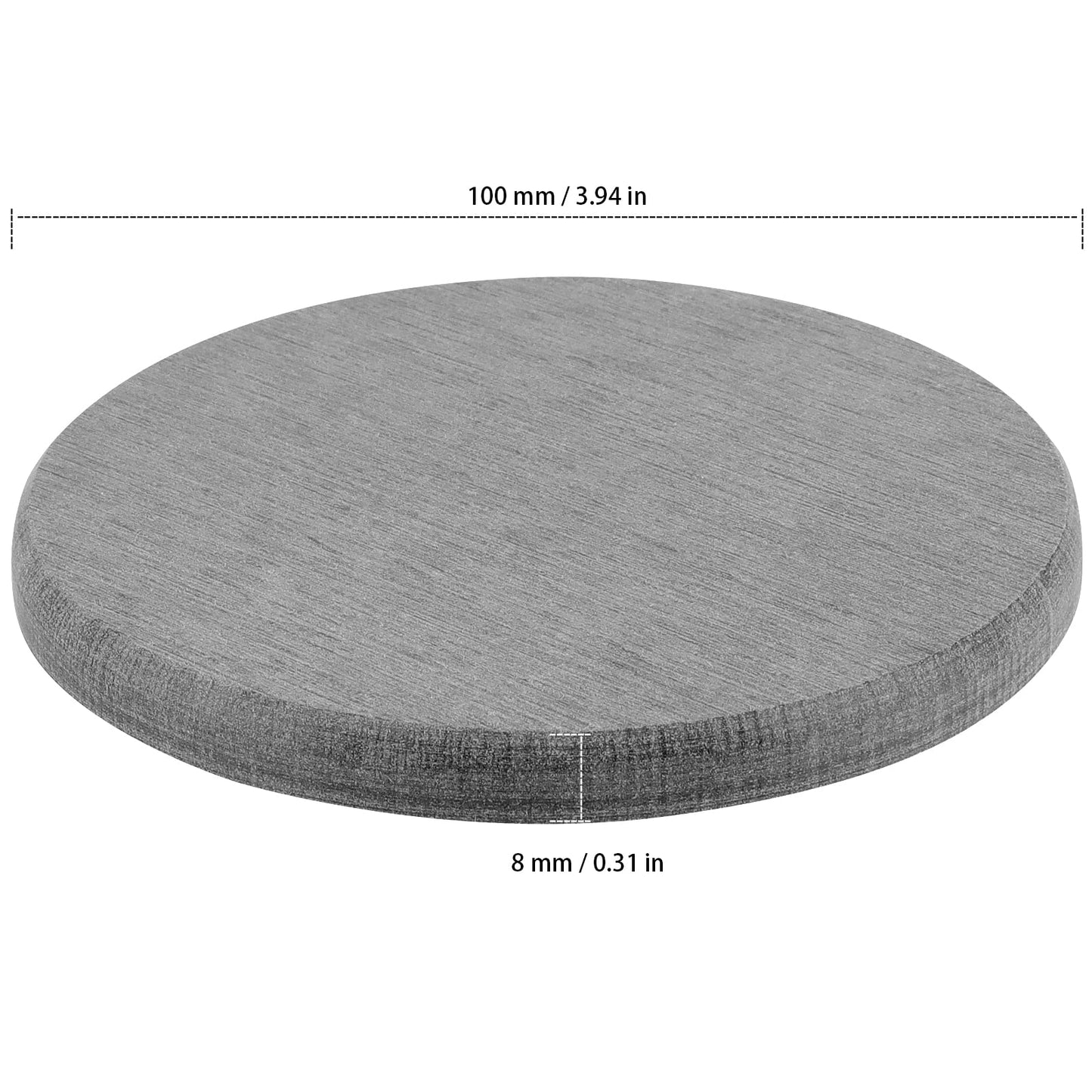 ZEONHAK 4 Inch Diatomaceous Earth Coaster Set of 12, Instant Dry Diatomite Drink Coasters, Round Absorbent Coaster, for Kitchen Drinks Plants Fast Water Absorption, W10 x D10 x H0.8 cm, Cloud Gray