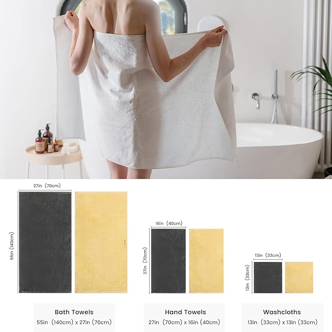 SEMAXE Towel 100% Cotton Towel for Bathroom, Bath Towel, Hand Towel