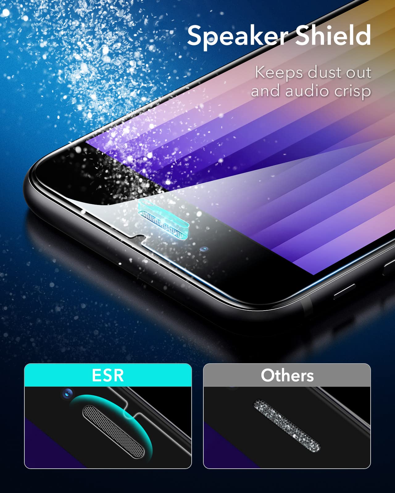 ESR 3 Pack for iPhone 16 Pro Max Screen Protector, [9H Hardness] [Military Grade Shatterproof] Tempered Glass Film with Flawless Fit Tray, HD Clear, Scratch Resistant
