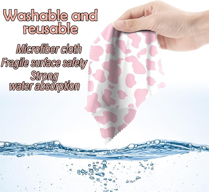 6 PCS Glasses Cleaning Cloth Eyeglass Cleaning Cloth Lens Eyeglasses Microfiber