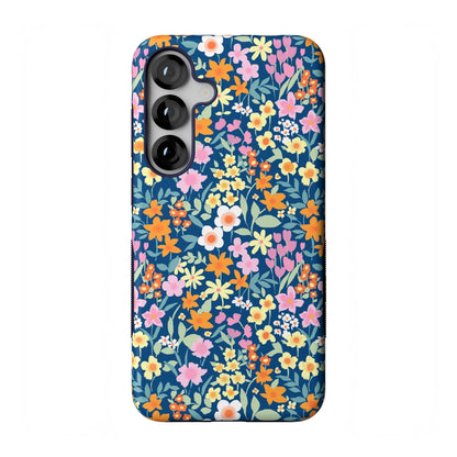 Casely Galaxy S25 Plus Case | Ink & Iris | Vintage Floral | Compatible with MagSafe | Bold Protective Design