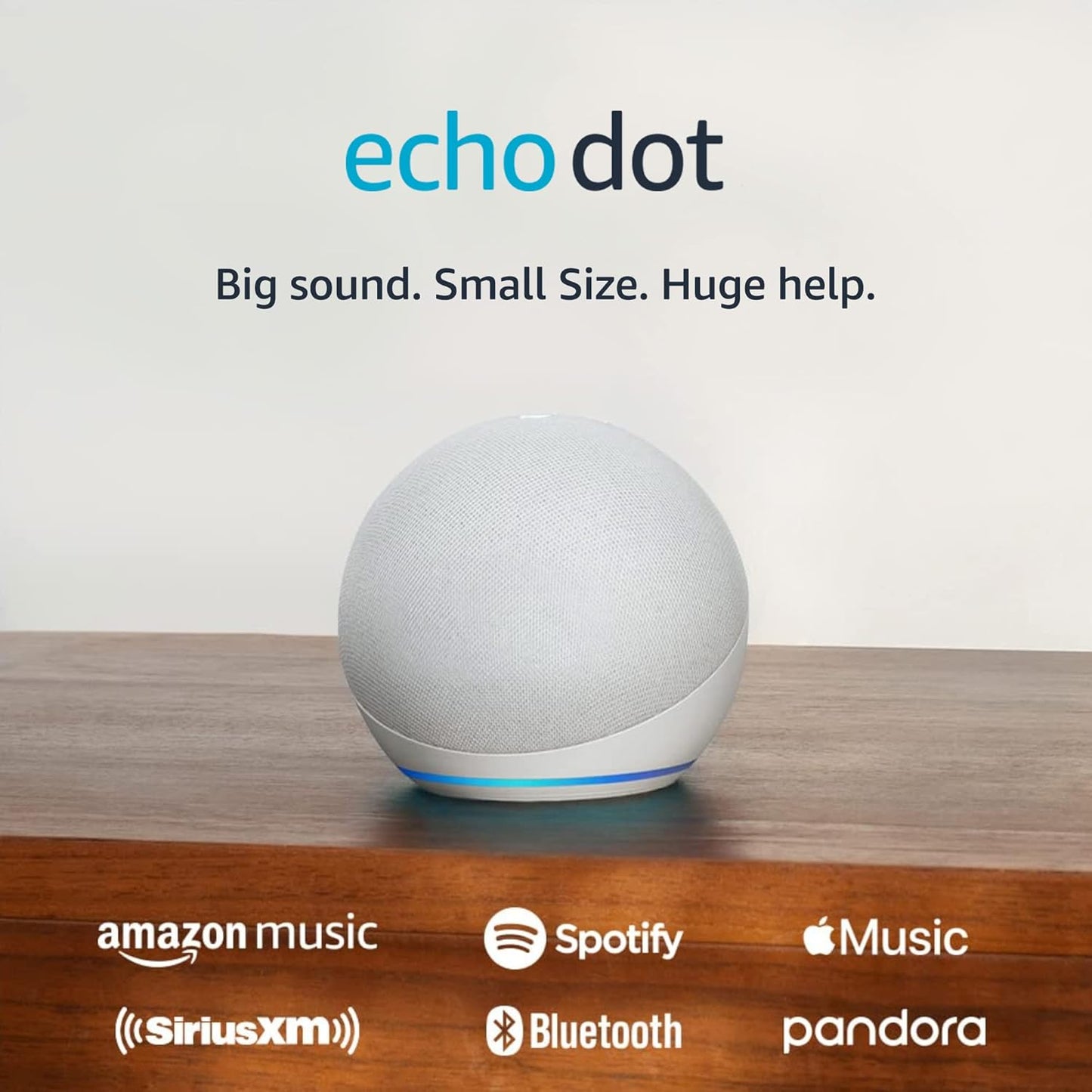 Echo Dot with Amazon Basics Smart Color Bulb