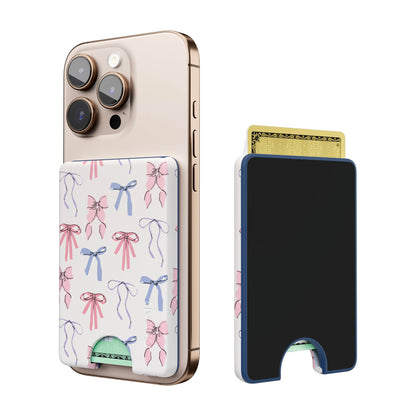 Casely MagWallet | Starfish Wishes | Coral Pink Shimmer | Slim Wallet Card Holder | Compatible with MagSafe | Soft-Touch Hard Silicone | Holds Up to 3 Cards