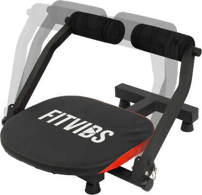 Fitvids Ab Crunch Total Body Workout with Resistance Bands, Instruction DVD and Exercise Guide Chart