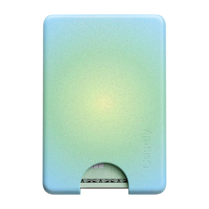 Casely MagWallet | Starfish Wishes | Coral Pink Shimmer | Slim Wallet Card Holder | Compatible with MagSafe | Soft-Touch Hard Silicone | Holds Up to 3 Cards