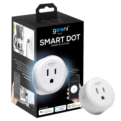 Geeni Dot Smart Plug with 2.4GHz WiFi Connectivity – 2-Pack Compact, Fire-Resistant Smart Outlet Plugs with Schedule & Timer – No Hub Needed, Supports Alexa & Google