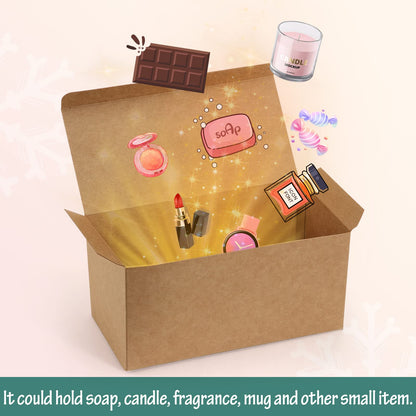 ValBox Gift Boxes 9x4.5x4.5 Inches 12 Pack Brown Recycled Paper Boxes Kraft Favor Boxes for Party, Wedding, Thanksgiving, Crafting, Bridesmaid Proposal, Easy Assemble Cardboard Boxes