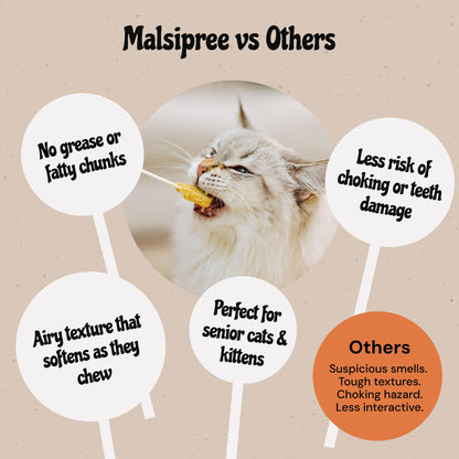 MalsiPree Cat Lollipop Treats - Interactive Cat Toy & Freeze Dried Cat Treats - Fun Suckers & Pops - Healthy Cat Birthday Treats, Cake Alternative & Snack - Food Toppers Chicken & Pumpkin, 18 Pack