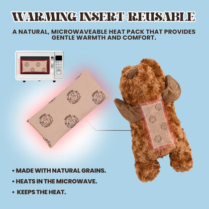 calming buddy - Little Buddy Kit - Puppy Hearbeat Toy for Small Puppy, Anxiety Relief with Reusable Heat Pack and Lavender, Sleep Aid for Dogs, Plush Comfort Toy, Includes Blanket & Squeaky Toy