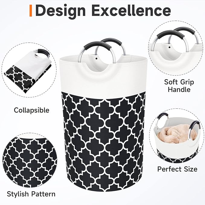 Large Laundry Basket Laundry Hamper Bag Washing Bin Clothes Bag Collapsible Tall