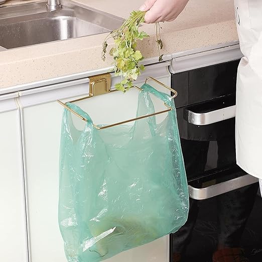 2 Pcs Large Stainless Steel Trash Bag Holder