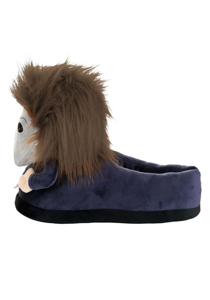 FUN.COM Michael Myers Halloween Slippers for Adults, Officially Licensed Halloween Movie Horror Slippers X-Small, Black, X-Small