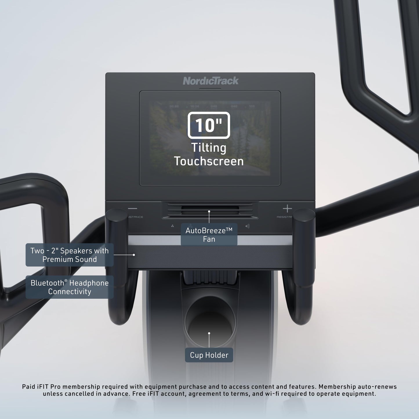Nordictrack Step Climber with 10" HD Touchscreen, 22 Digital Resistance Levels + iFIT Pro Monthly Membership - 1 Month Included