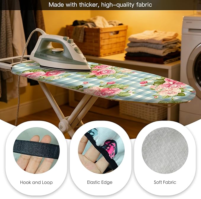 Nuxovilar Ironing Board Cover Needle Cotton 15x54 Inches | Ironing Board Cover