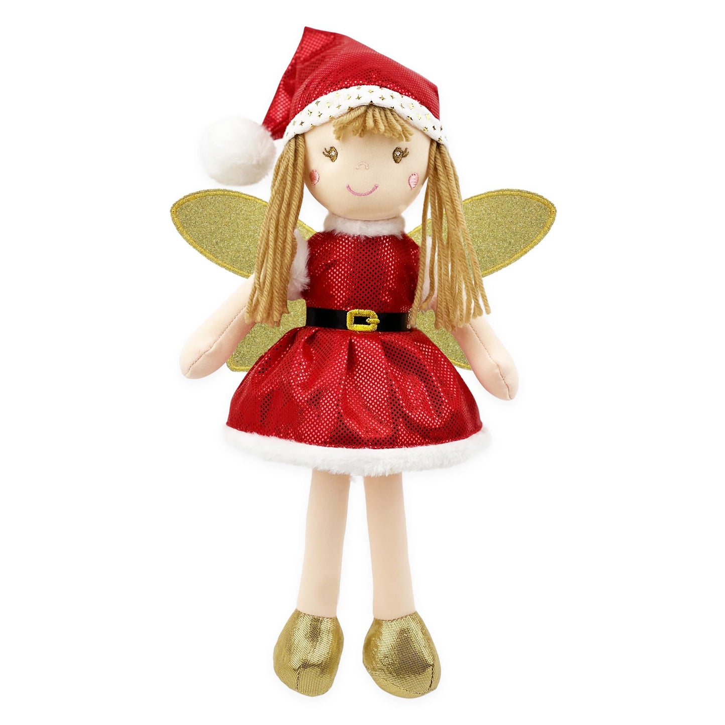 June Garden 12" Enchanted Garden Fairy Holly Evergreen - Plush Stuffed Soft Doll Girl Gift - Christmas Themed