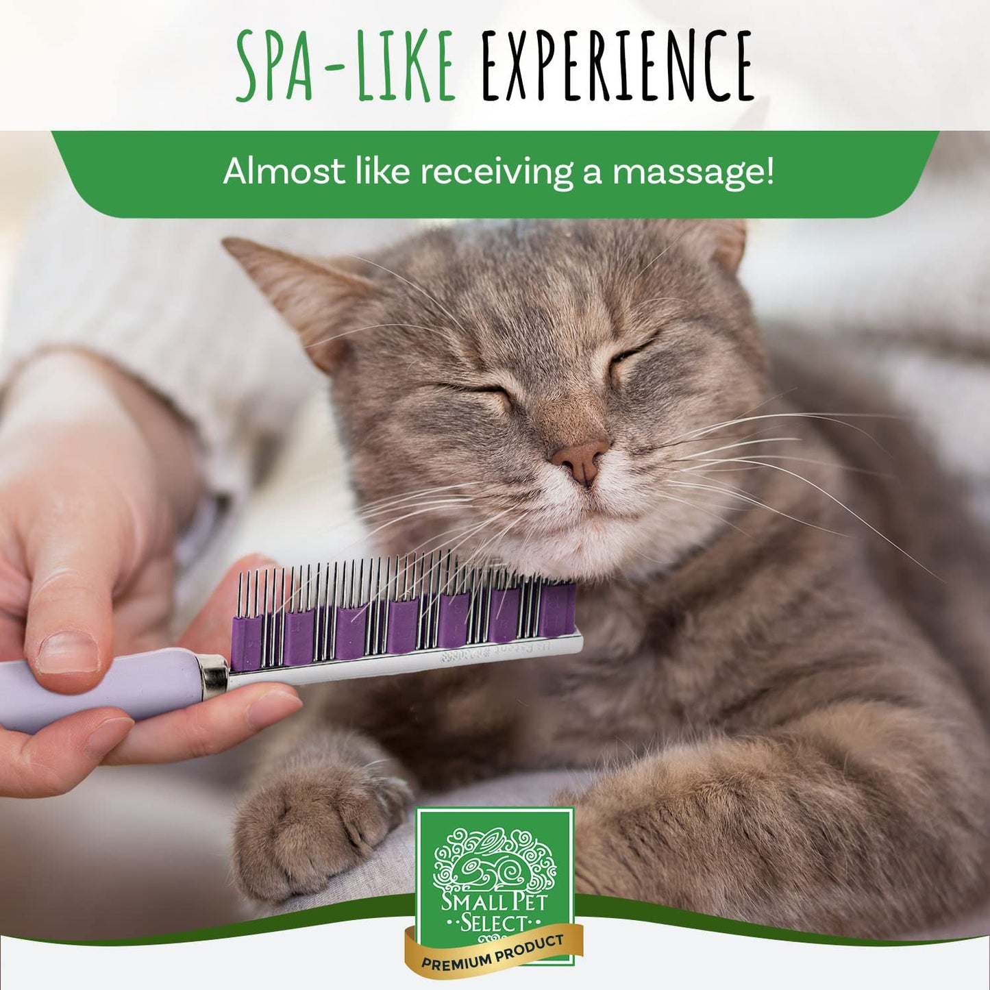 Small Pet Select – Hair Buster Comb for Rabbits, Guinea Pigs & Small Pets | Gentle, Efficient Grooming Tool for Removing Loose Hair & Reducing Shedding