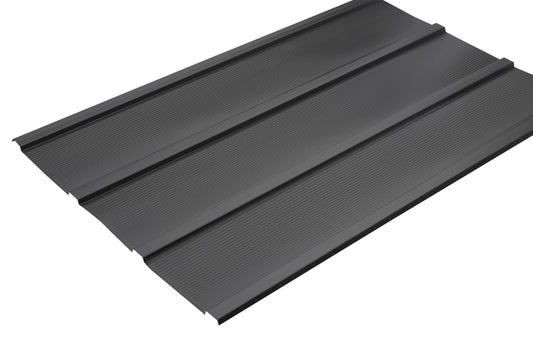 Arrow Set of 8 Galvanized Steel 2x4 Ft Corrugated Metal Panels for DIY Shed, Garage, Carport, and Mobile Home Projects, Made in USA, Anthracite