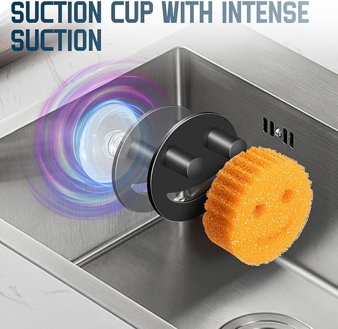 Stainless Steel Smiley Face Sponge Holder, Kitchen Accessories Decor