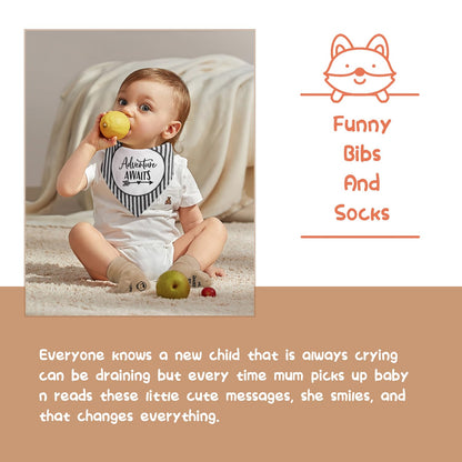 iAOVUEBY Baby Shower Gifts, Baby Gifts for Girls Boys, Unique Baby Gifts Basket Essentials Stuffs - Baby Lovey Blanket Newborn Bibs Socks Wooden Rattle & Greeting Card, Newborn Baby Gift Set